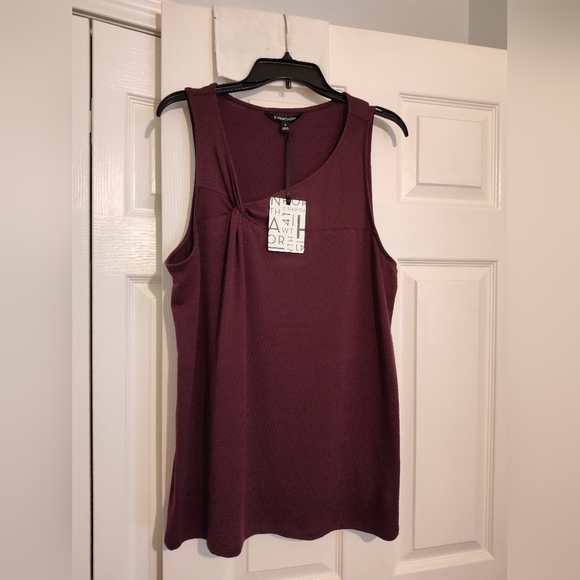 41 Hawthorne Purple Asymmetrical Tank Top NWT - Picture 1 of 6